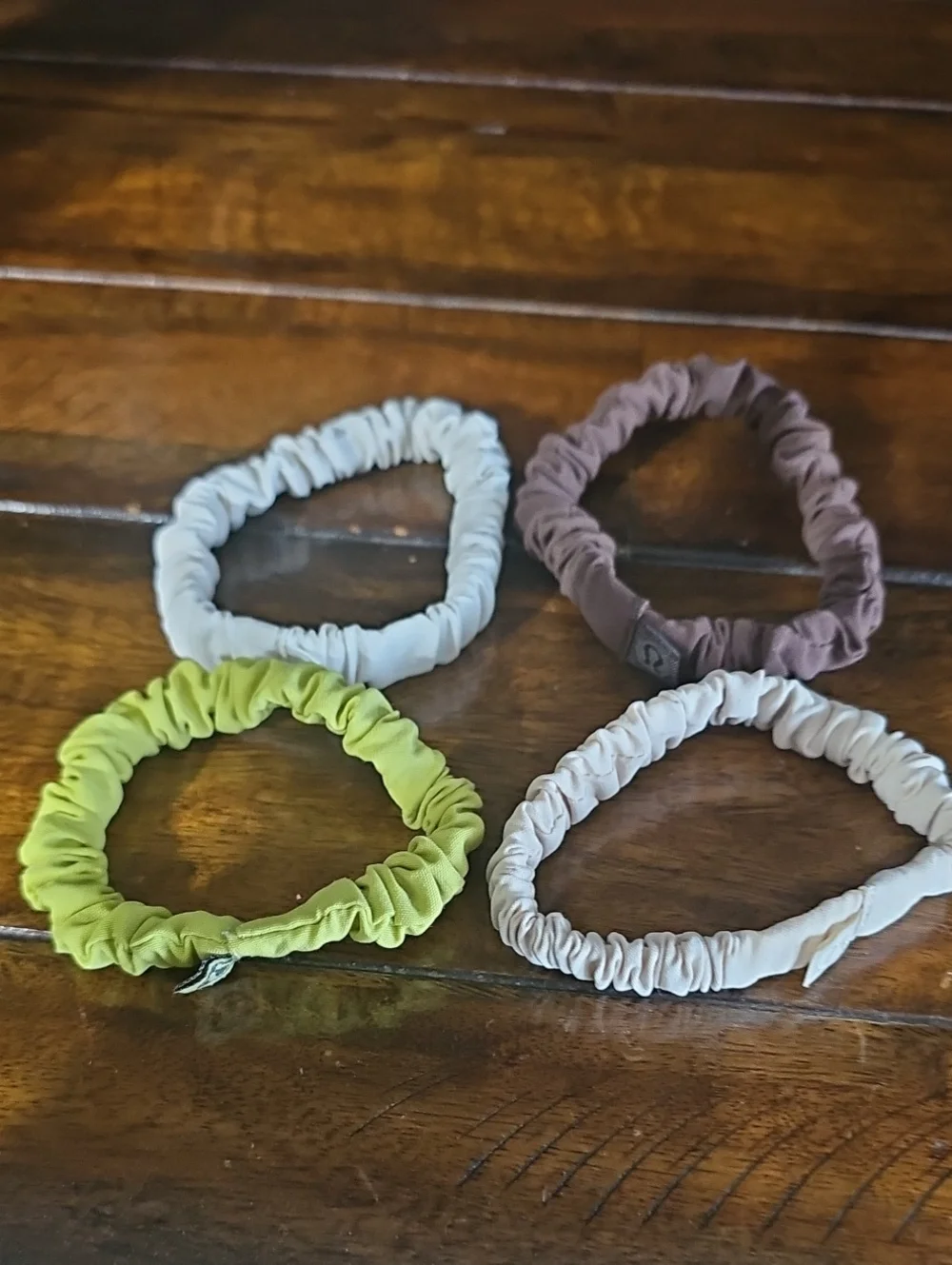 Lululemon Skinny Hair Scrunchies. 4 Total. Nwots